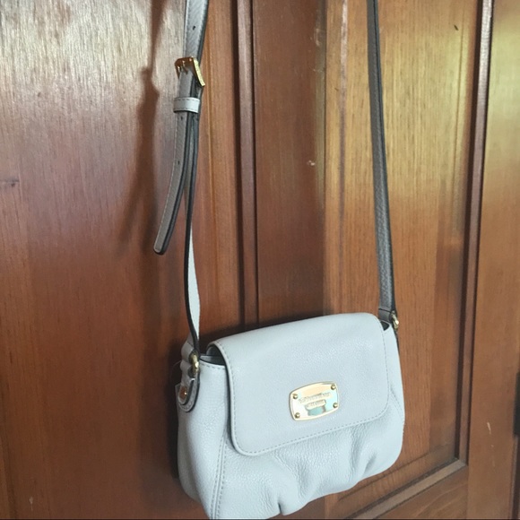 NWT Michael Kors White Gold Jet Set Flap Crossbody - Picture 7 of 8